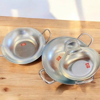 Combo 3 Chảo Nhôm Hai Quai 18-22-24 CM Sâu Lòng Hàng Rẻ Bền Đẹp, Xào Nấu Đủ Món - Trường An VN