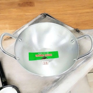 Combo 3 Chảo Nhôm Hai Quai 18-22-24 CM Sâu Lòng Hàng Rẻ Bền Đẹp, Xào Nấu Đủ Món - Trường An VN