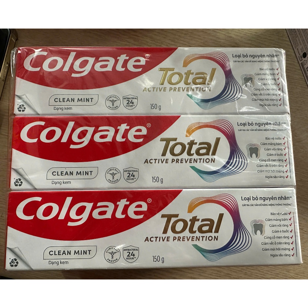 Kem đánh răng Colgate Total Active Prevention Clean Mint 150g | Shopee ...