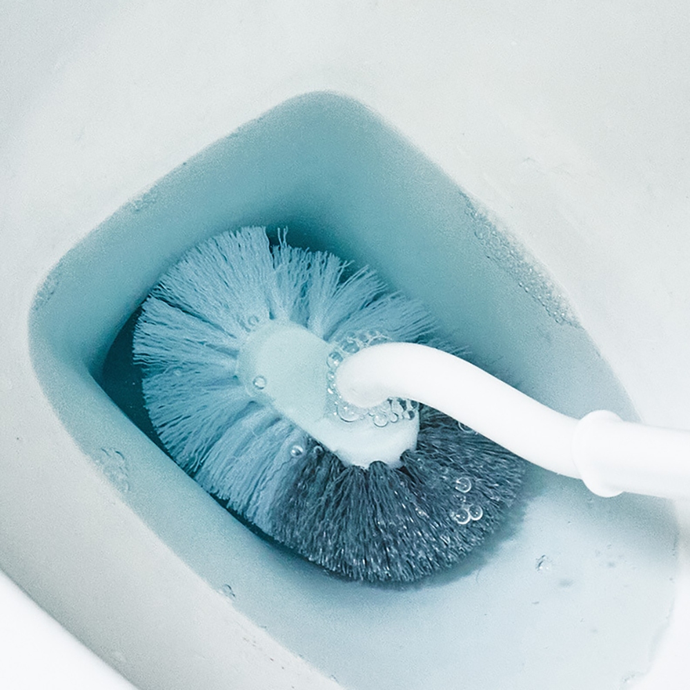 Bộ cọ vệ sinh 3 món, cọ nhà tắm có khay đựng thoát nước, treo tường nhà tắm, nhà vệ sinh tiện lợi