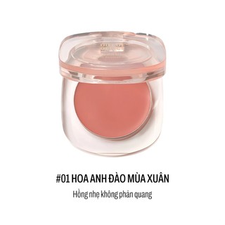 OUT OF OFFICE Kem má hồng dạng mousse lì, OUTOFOFFICE kem má hồng chất kem mịn dễ trang điểm MOMOKO.cosmetics