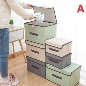SET 2 HỘP VẢI ĐỰNG QUẦN ÁO, ĐỰNG ĐỒ ĐA NĂNG TIỆN DỤNG