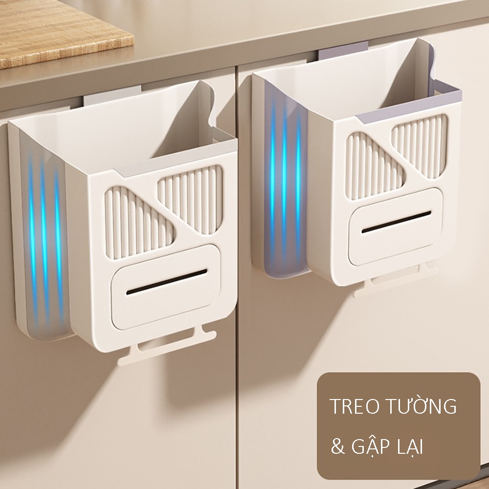 Thùng Rác Treo Tủ Bếp , Thùng Rác Dán Tường , Thùng Rác Nhựa ABS Cao Cấp , Tiện Lợi - An Toàn - Dễ Sử Dụng