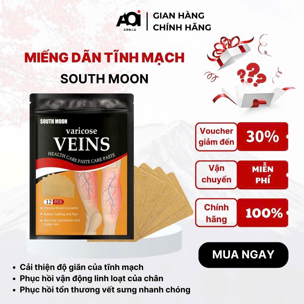 Miếng dán tĩnh mạch chân South moon - Giải pháp tối ưu cho đôi chân khỏe mạnh