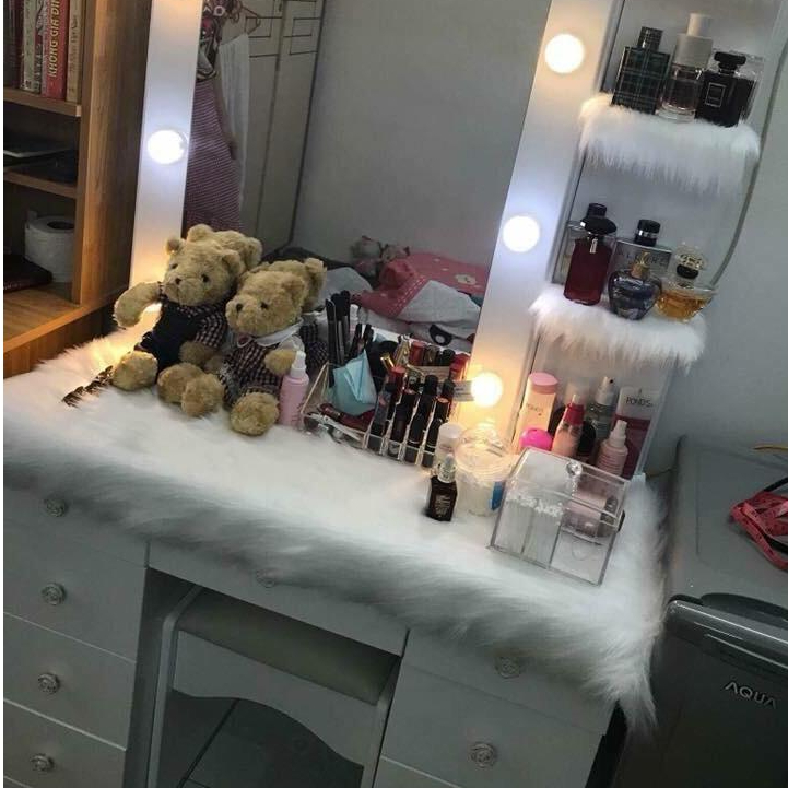 Thảm Lông Trải Bàn Trang Điểm - Nhiều Size - Đa Dạng - Thảm Lông Mịn Đẹp Nhà Shy Home Decor