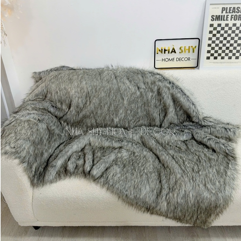 Thảm Lông Trải Trang Trí Ghế - Lông Tơ Nhiễn Loại Cao Cấp - Nhiều Size - Nhà Shy Home Decor