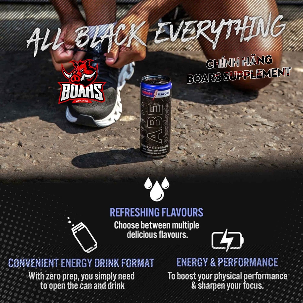 (1 Lon) NƯỚC UỐNG TĂNG LỰC ABE PREWORKOUT RTD - SỰ CHỌN LỰA CHO NGƯỜI THỂ THAO