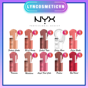 (Bill US) Son bóng căng mọng môi Nyx Butter Gloss Half N Half Water Glow