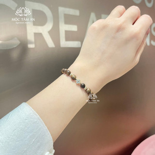 Vòng trầm hoa trà Mộc Tâm An quý phái