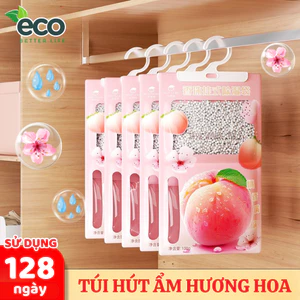 Túi Hút Ẩm Hương Thơm Nước Hoa 2 Ngăn Siêu Thấm Hút, Túi Thơm Để Tủ Quần Áo, Tủ Giày Chống Ẩm Mốc