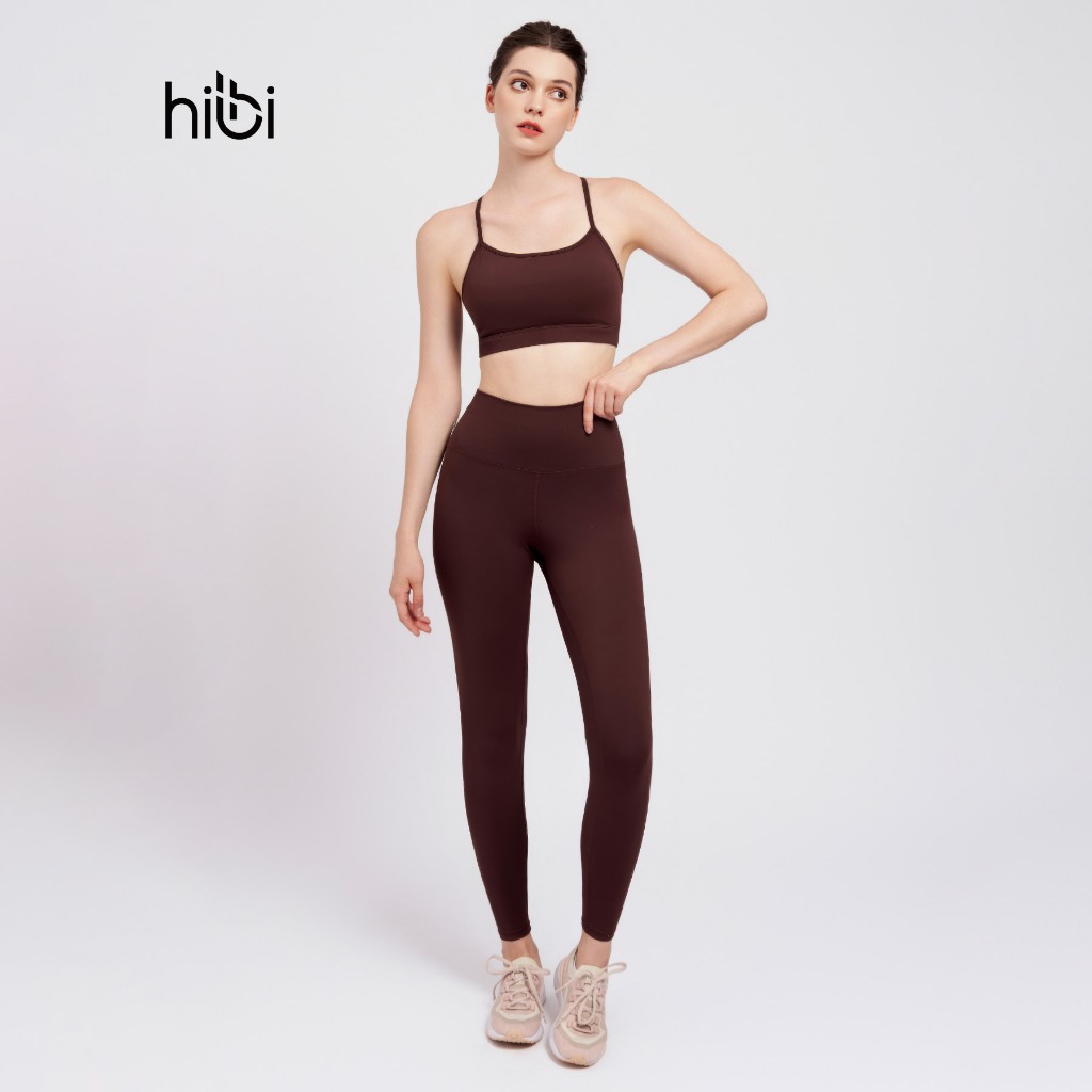 Ảnh Set đồ tập Yoga Gym Hibi Sports H172 Kiểu 2 dây đan nơ, kèm mút ngực 3