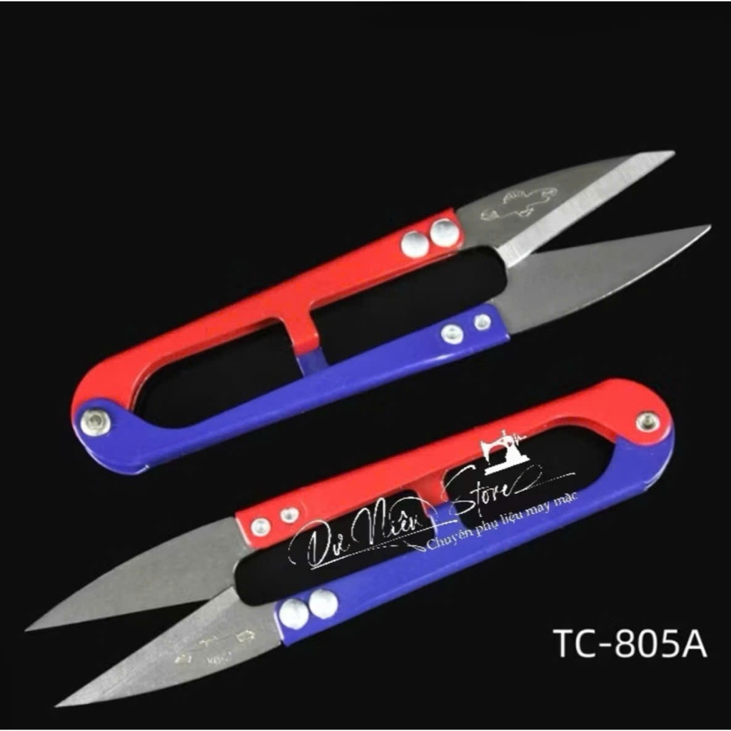 Kéo bấm chỉ sơn 2 màu TC-805A vỉ 12 cái