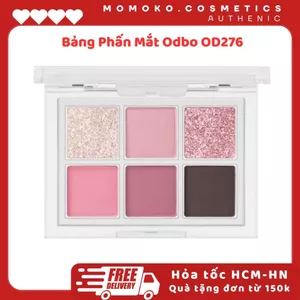 BẢNG MẮT ODBO Signature Eyeshadow Palette (6 Ô) Nhũ Lì, OD276, Trong Suốt, Tông Thái Lan Tự Nhiên 4.8g MOMOKOcosmetics