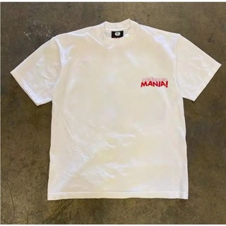 Áo Phông Hè Cổ Tròn Nam Nữ Phối Chữ MANIA In Hai Mặt Phong Cách Trẻ Trung Năng Động cất liệu Cotton Mát Mẻ