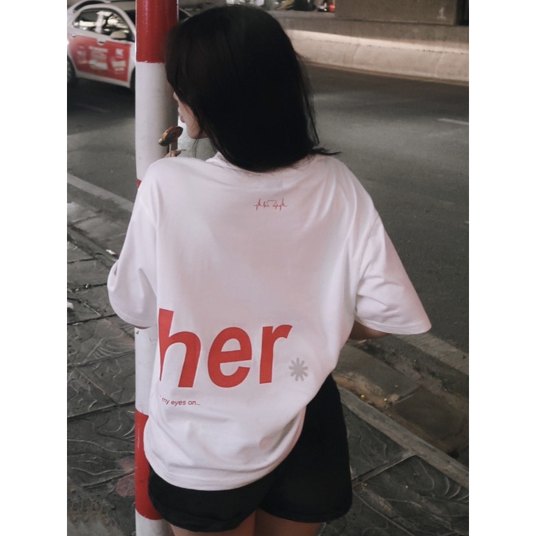 Áo Thun UNISEX Cặp Đôi Couple Circle Her Him Cotton 100% 250gsm Form Rộng Thoáng Mát-ĐPP02- CÓ HỘP