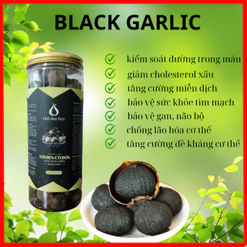( HCM giao hỏa tốc )Loại 1 có vỏ Tỏi đen cô đơn linh đan đen black garlic loại 1 dẽo ngọt cao cấp nguyên vỏ