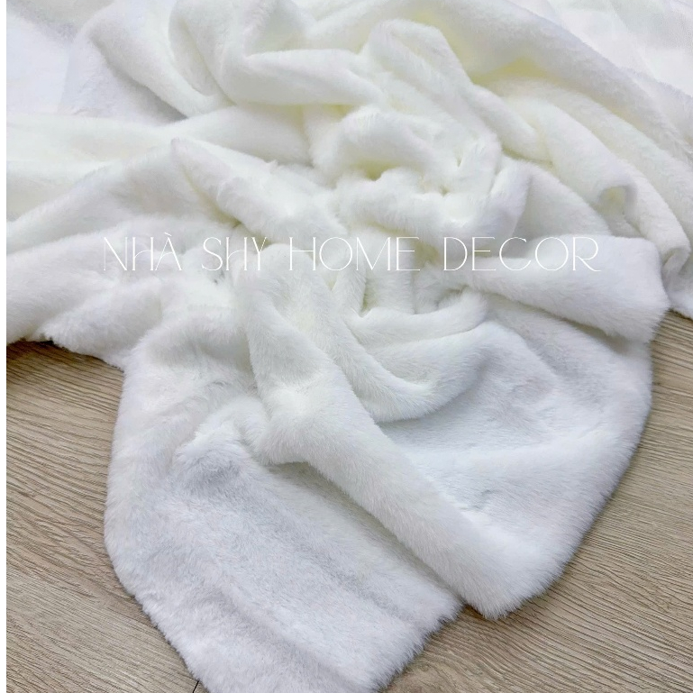 Thảm Lông Chụp Ảnh - Thảm Lông Trang Trí Chụp Ảnh Nail Phụ Kiện - Size 50x40cm - Nhà Shy Home Decor