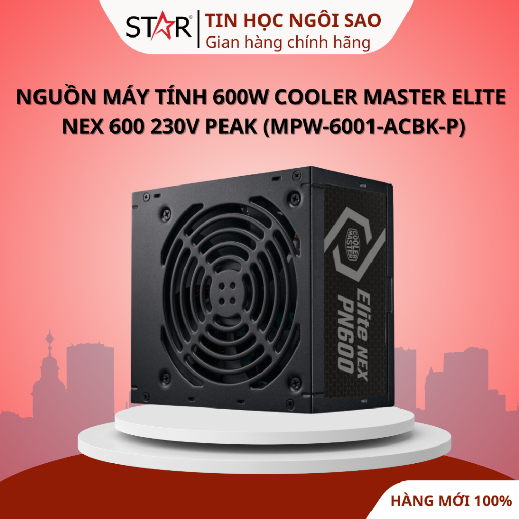 Nguồn Máy Tính 600W Cooler Master Elite NEX 600 230V Peak (MPW-6001 ...