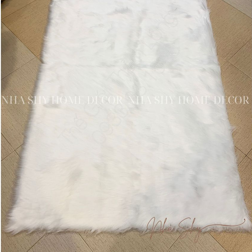 Thảm Lông Chụp Ảnh Size Lớn - Thảm Trang Trí Size 1m6x2m - Nhà Shy Home Decor