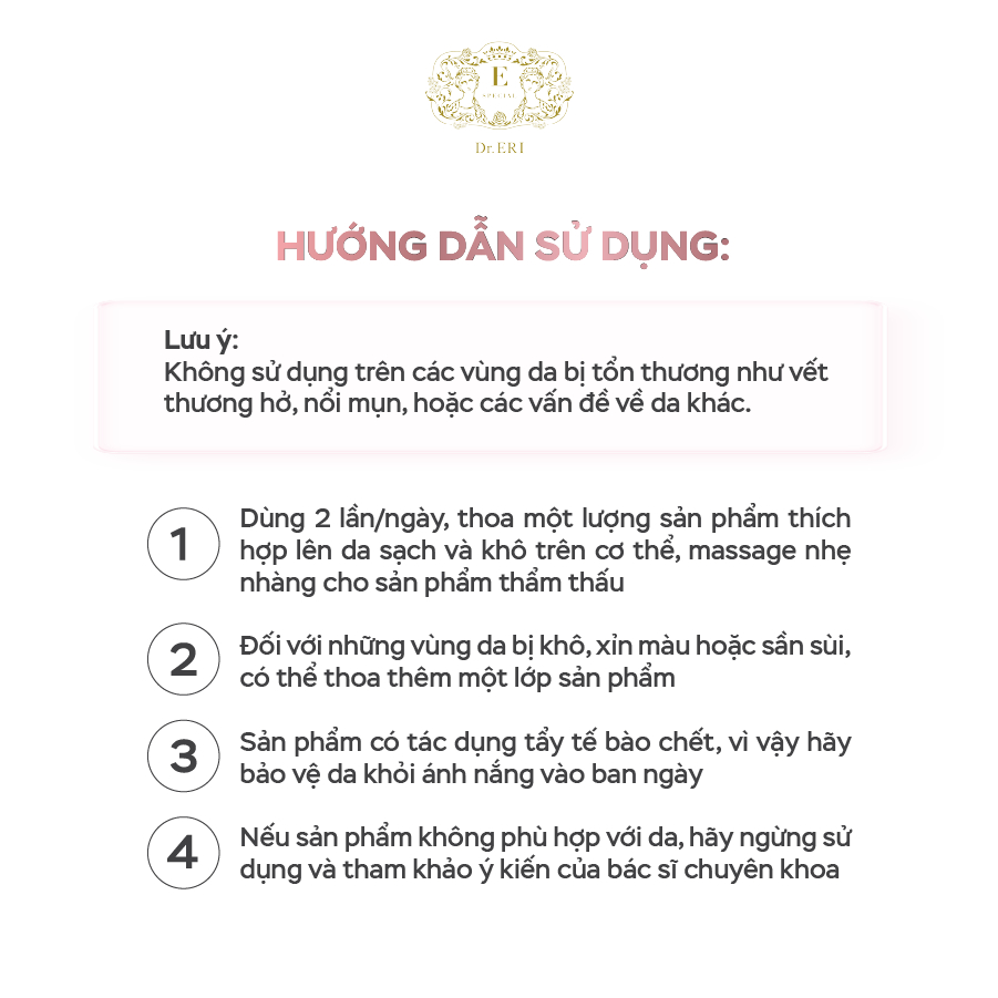 Kem Dưỡng Thể Meso 3In1 E-SPECIAL DOCTOR PEEL BODY Hỗ Trợ Làm Trắng Mịn Căng Mướt Vùng Da Toàn Thân 200gr