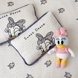 Gối cao su ruột bông cho bé, gối vỏ cao su điều hòa cho bé mền mịn bo viền kích thước 30x50cm