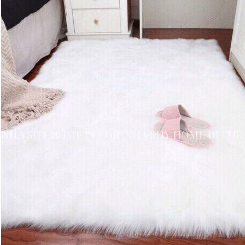 Thảm Lông Chụp Ảnh Size Lớn - Thảm Trang Trí Size 1m6x2m - Nhà Shy Home Decor