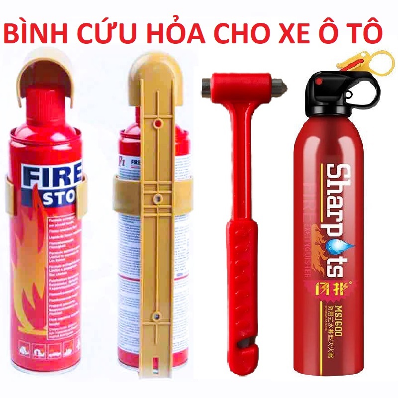 Búa Thoát Hiểm Và BjnH Cứ Hoa9 1000 ML  để trên xe ô tô nhà bếp phòng khi khẩn cấp
