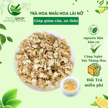 Trà Giảm Cân Hoa Nhài Khô (Hoa Lài) - Giảm Cân Tự Nhiên, Thải Độc, Hạ Huyết Áp 100g
