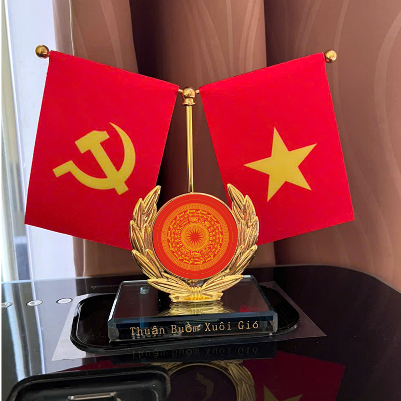 Cờ Tổ Quốc Và Cờ Đảng Trang Trí  Xe Ô TÔ văn Phòng nhà cửa