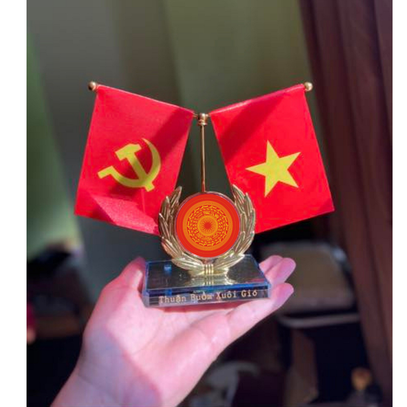 Cờ Tổ Quốc Và Cờ Đảng Trang Trí  Xe Ô TÔ văn Phòng nhà cửa