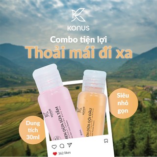 Men Dừa Gội, Tắm, Ủ, Tắm Gội 2in1 Tiện Lợi Da Mềm, Mịn Tóc, Ngăn Gãy Rụng, Giữ ấm cơ thể 30ml