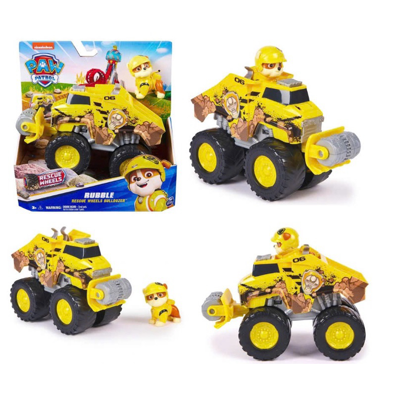 Đồ chơi Paw Patrol: Xe cứu hộ Rubble có công năng the Rescue Wheel ...