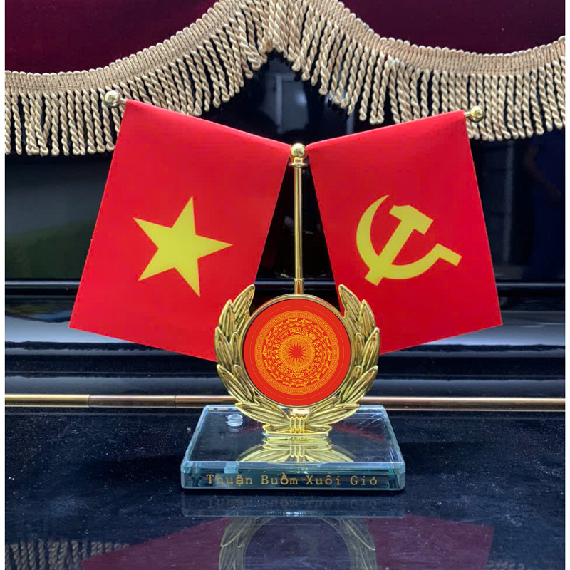 Cờ Tổ Quốc Và Cờ Đảng Trang Trí  Xe Ô TÔ văn Phòng nhà cửa XE Ô TÔ