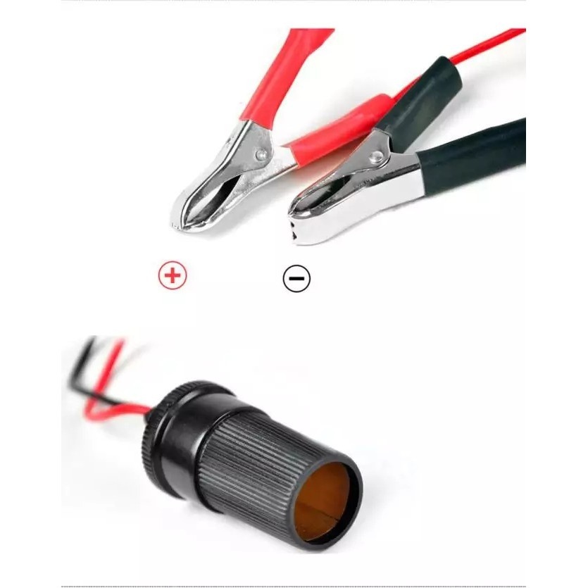 Dây Đổi Nguồn điện Từ bình Acquy Sang Tẩu Sạc Ô Tô