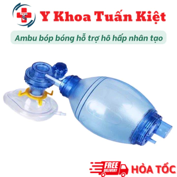 ✅ Ambu bóp bóng giúp thở hỗ trợ hô hấp nhân tạo Greetmed, Unicare