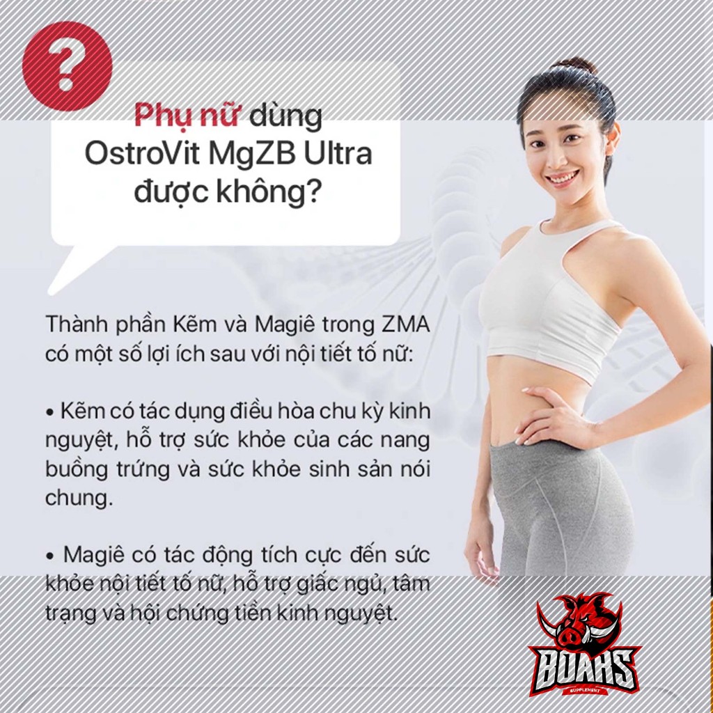 OSTROVIT ZMA MGZB BỔ SUNG VITAMIN GIÚP TĂNG TEST SỨC MẠNH ,HỆ MIỄN DỊCH CHO NỮ, TESTOSTERONE CHO NAM
