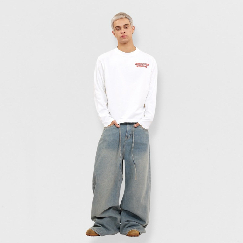 ÁO THUN TAY DÀI FORM BOXY " WONDERSTU TEAM LONG SLEEVE" WONDERSTU - UNISEX COTTON 260GSM