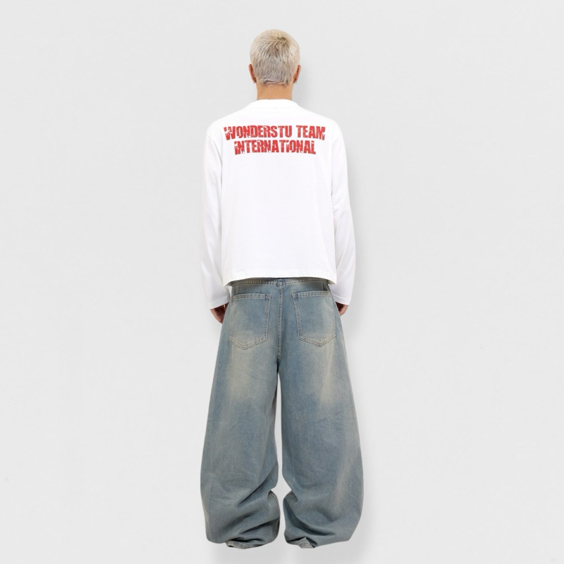ÁO THUN TAY DÀI FORM BOXY " WONDERSTU TEAM LONG SLEEVE" WONDERSTU - UNISEX COTTON 260GSM