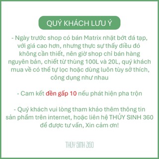 Seachem Matrix Túi 0.2L/0.5L/1L - Vật Liệu Lọc Tốt Nhất Cho Hồ Cá Cảnh, Thủy Sinh