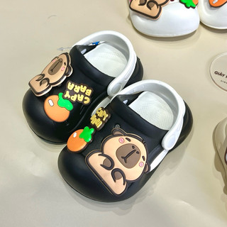 Dép Sục Cho Bé Gắn Sticker Capybara Siêu Đáng Yêu đế tháo rời Chất Liệu Nhựa EVA Êm Mềm Cho Bé Trai Bé Gái ( S17 )
