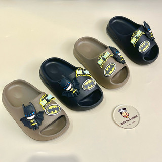 Dép Lê sticker batman chất liệu nhựa eva đúc nguyên khối êm mềm không mùi đế chống trơn trượt cho bé trai bé gái ( B17 )