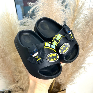 Dép Lê sticker batman chất liệu nhựa eva đúc nguyên khối êm mềm không mùi đế chống trơn trượt cho bé trai bé gái ( B17 )