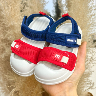 Sandal Cho Bé - Sadal quai dán cho bé Cheerful Mario chính hãng chất liệu PE 2 lớp mềm nhẹ cho bé trai bé gái (SD09)