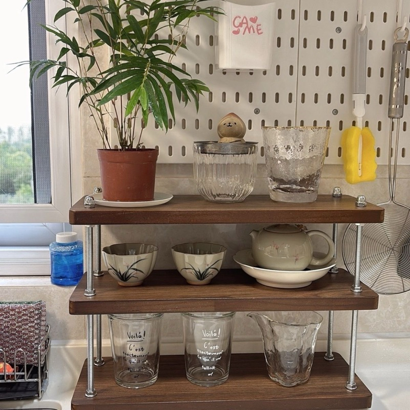 Kệ Gỗ để đồ,kệ cốc Decor quầy pha chế, để bàn | Shopee Việt Nam