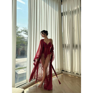 Áo choàng Valentine vải tơ siêu nhẹ VSecret