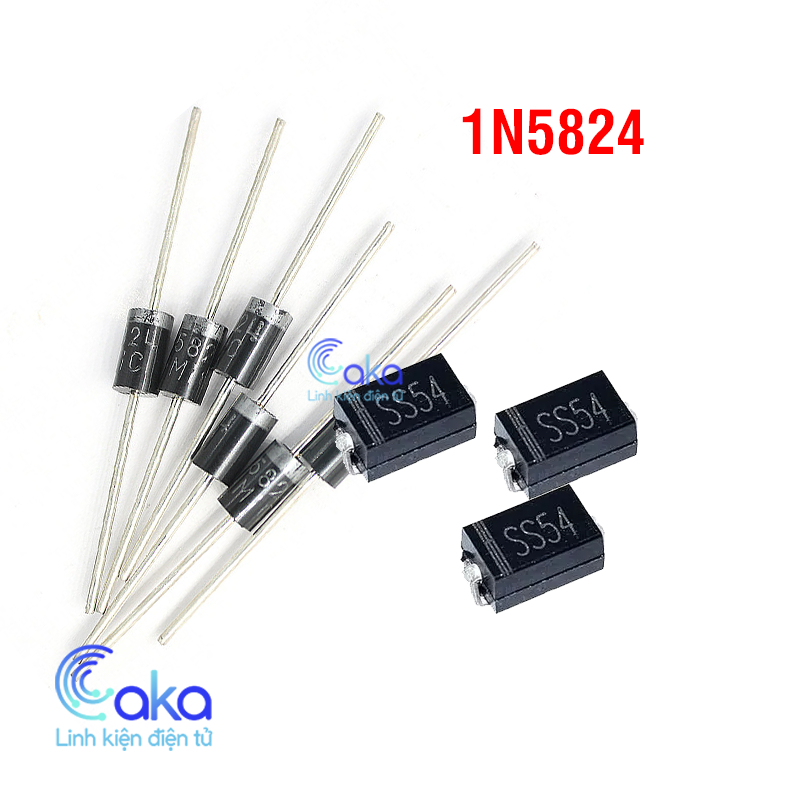 Gói 5 Diode Schottky 1N5824 5A 40V - Diode Chỉnh Lưu Sụt Áp Thấp ...