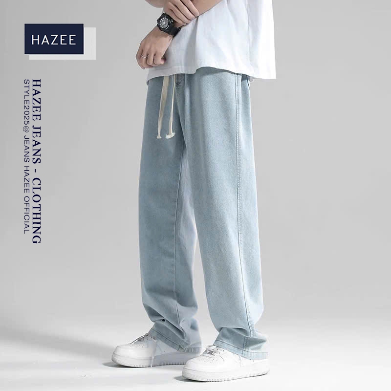 Quần Jean Nam Baggy Cạp Chun HAZEE – Co Giãn, Rộng Thoải Mái, Chất Jeans Mịn Mặc Êm