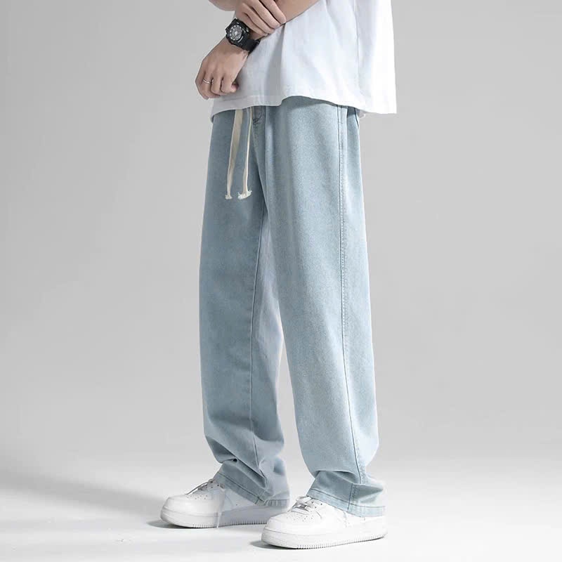 Quần Jean Nam Baggy Cạp Chun HAZEE – Co Giãn, Rộng Thoải Mái, Chất Jeans Mịn Mặc Êm