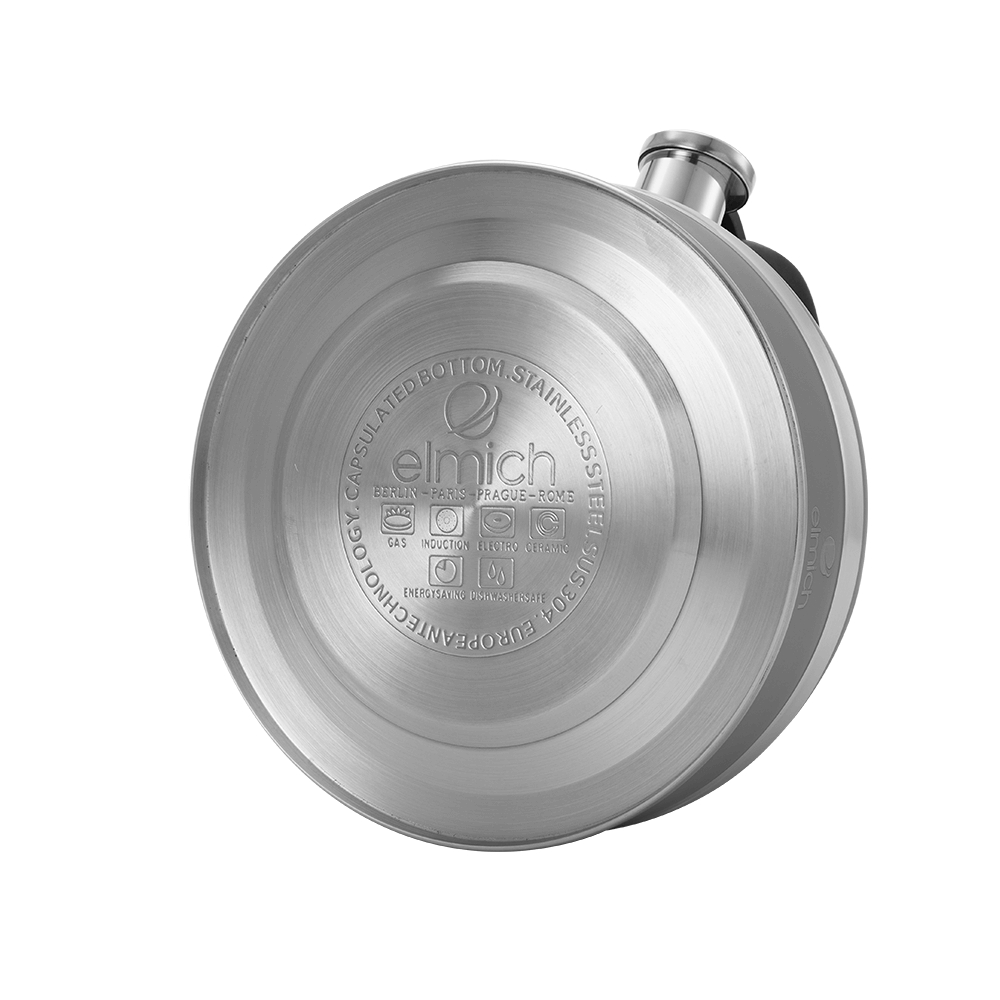 Ấm Đun Nước Bếp Từ Elmich EL-8283 (Ấm Đun INOX 304 Dung Tích 3L - Có Còi Báo Khi Nước Sôi)