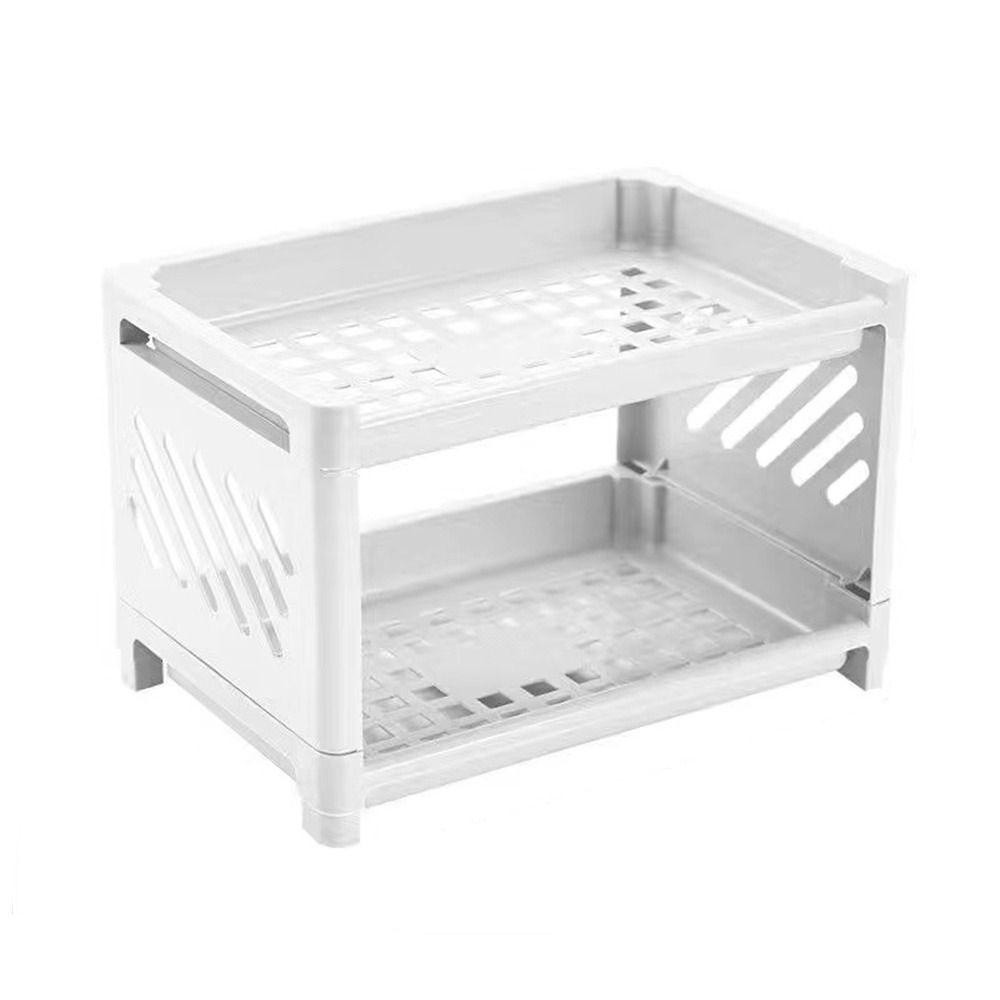 Kệ Nhựa Hai Tầng Sắp Xếp Gọn Gàng Để Bàn 2 Tầng - Kệ Nhựa Mini để bàn, Giá sách và kệ để phụ kiện